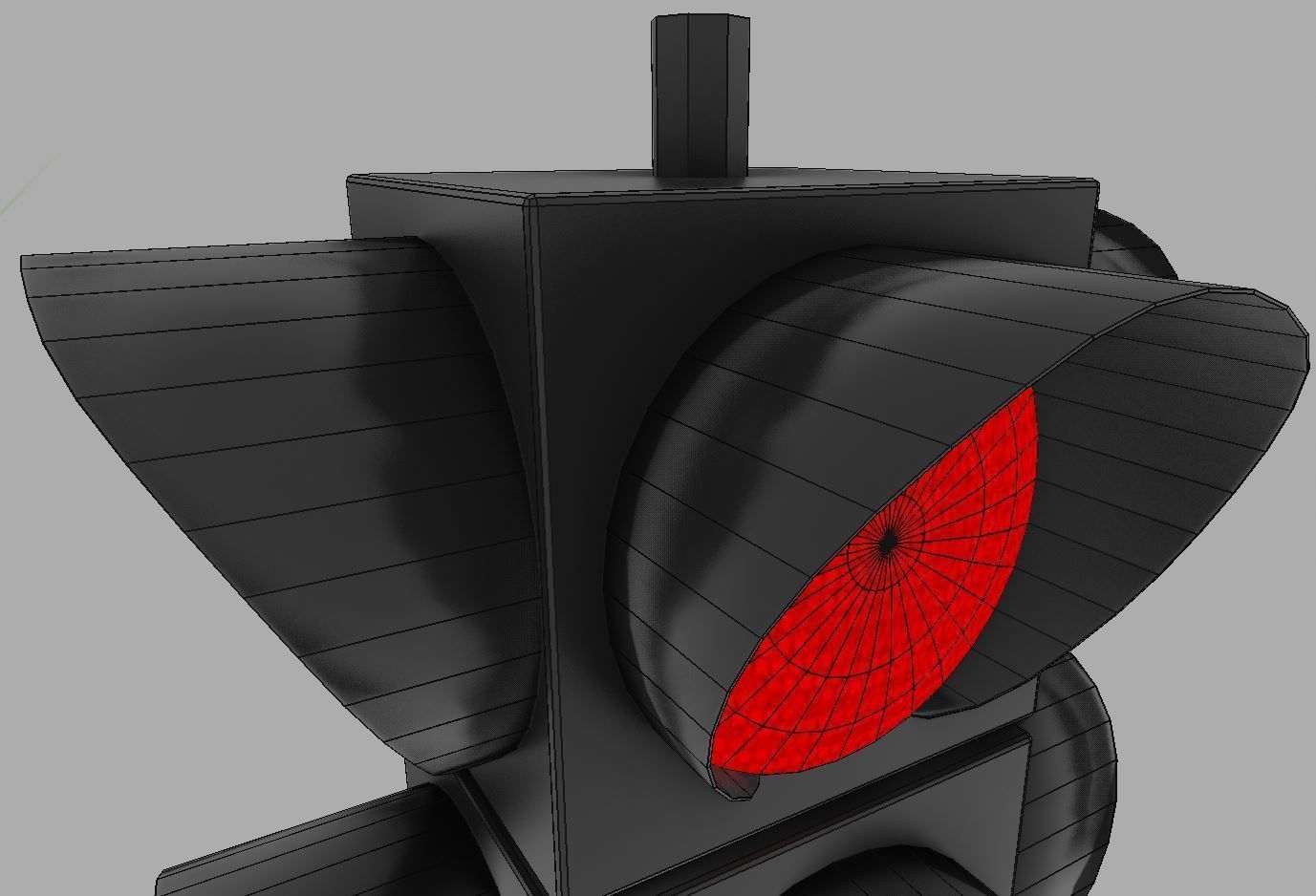 Traffic Lights Low-poly 3D model_8