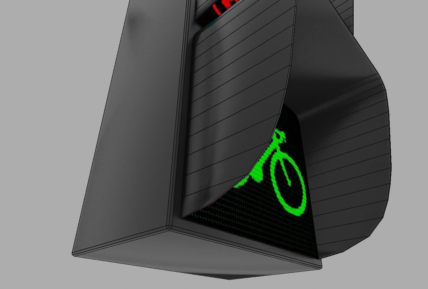 Traffic Lights Low-poly 3D model_9