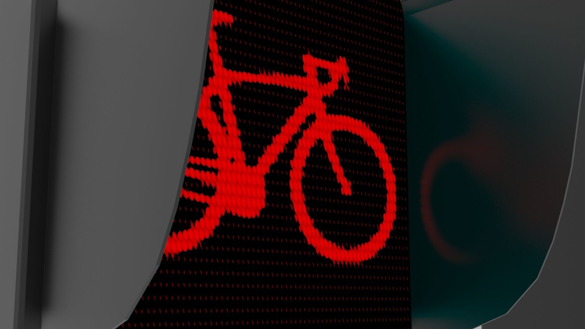 Traffic Lights Low-poly 3D model_1