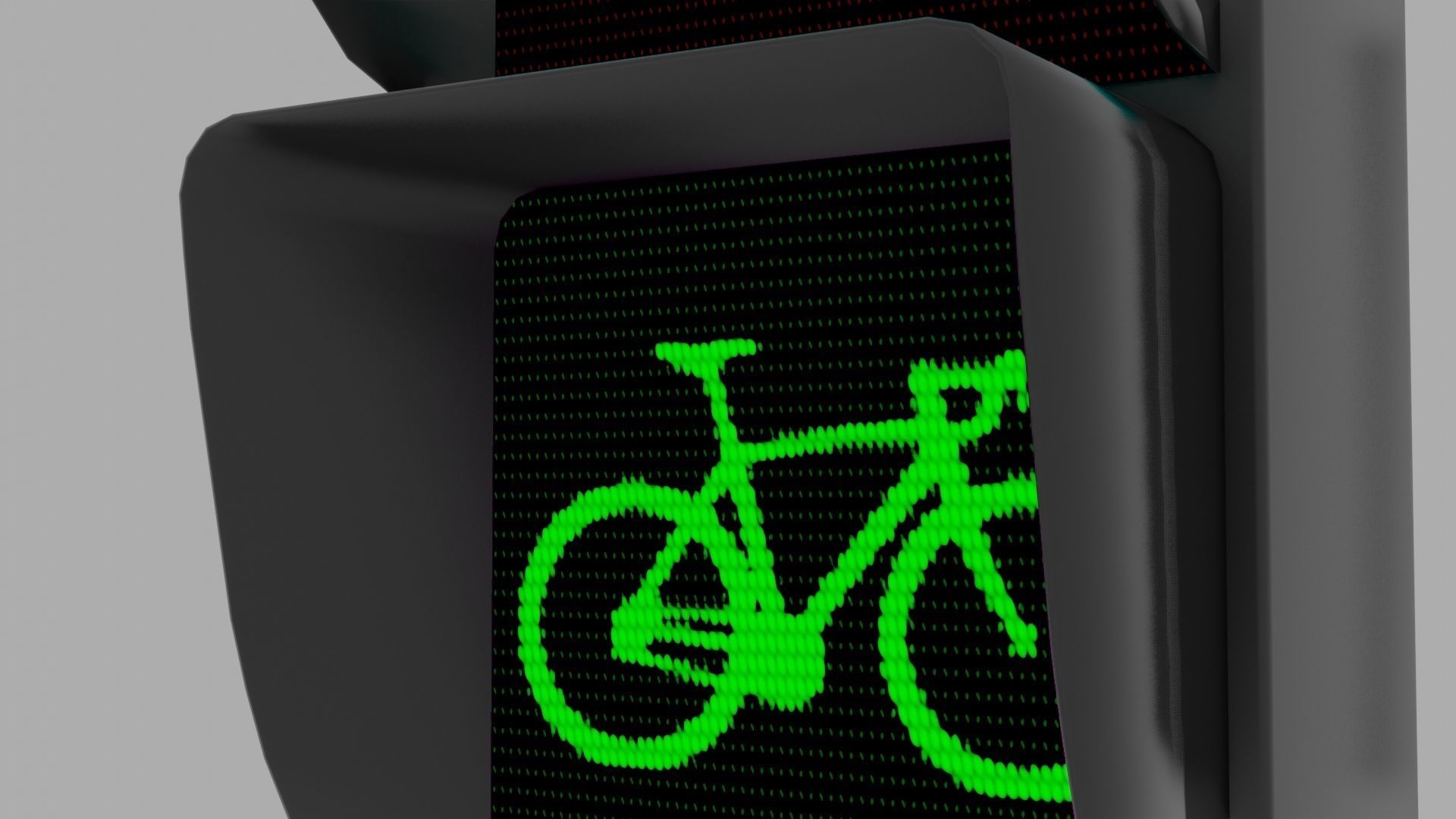 Traffic Lights Low-poly 3D model_2