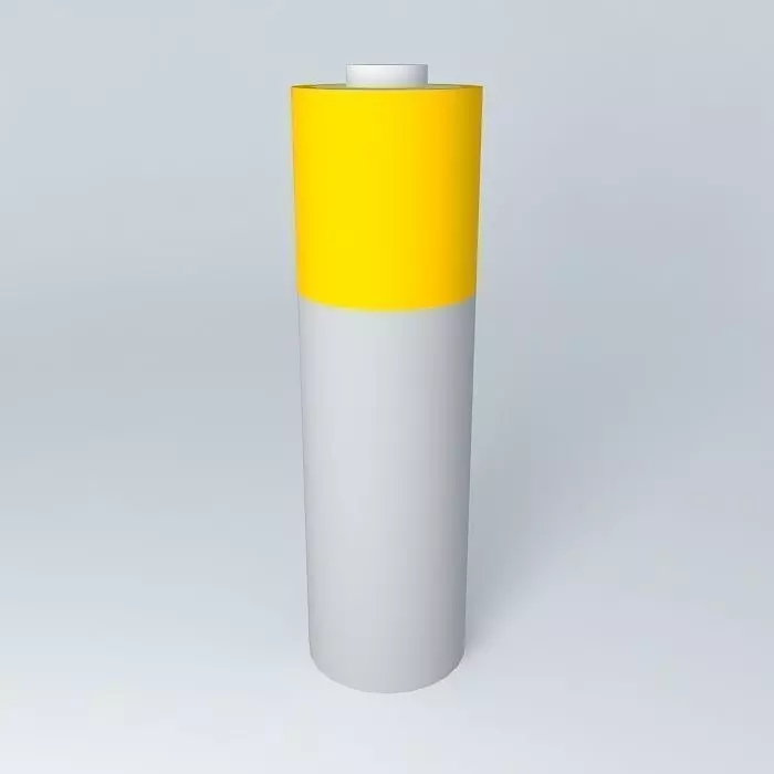 Battery cylindrical Free 3D model_0
