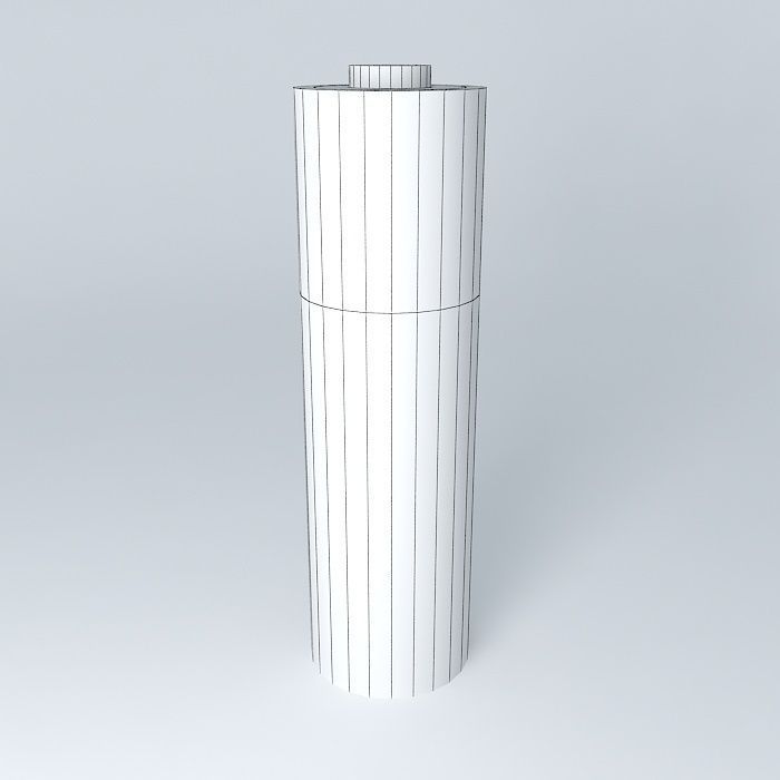 Battery cylindrical Free 3D model_3