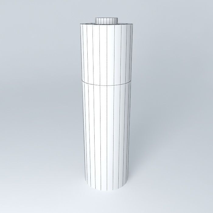 Battery cylindrical Free 3D model_4