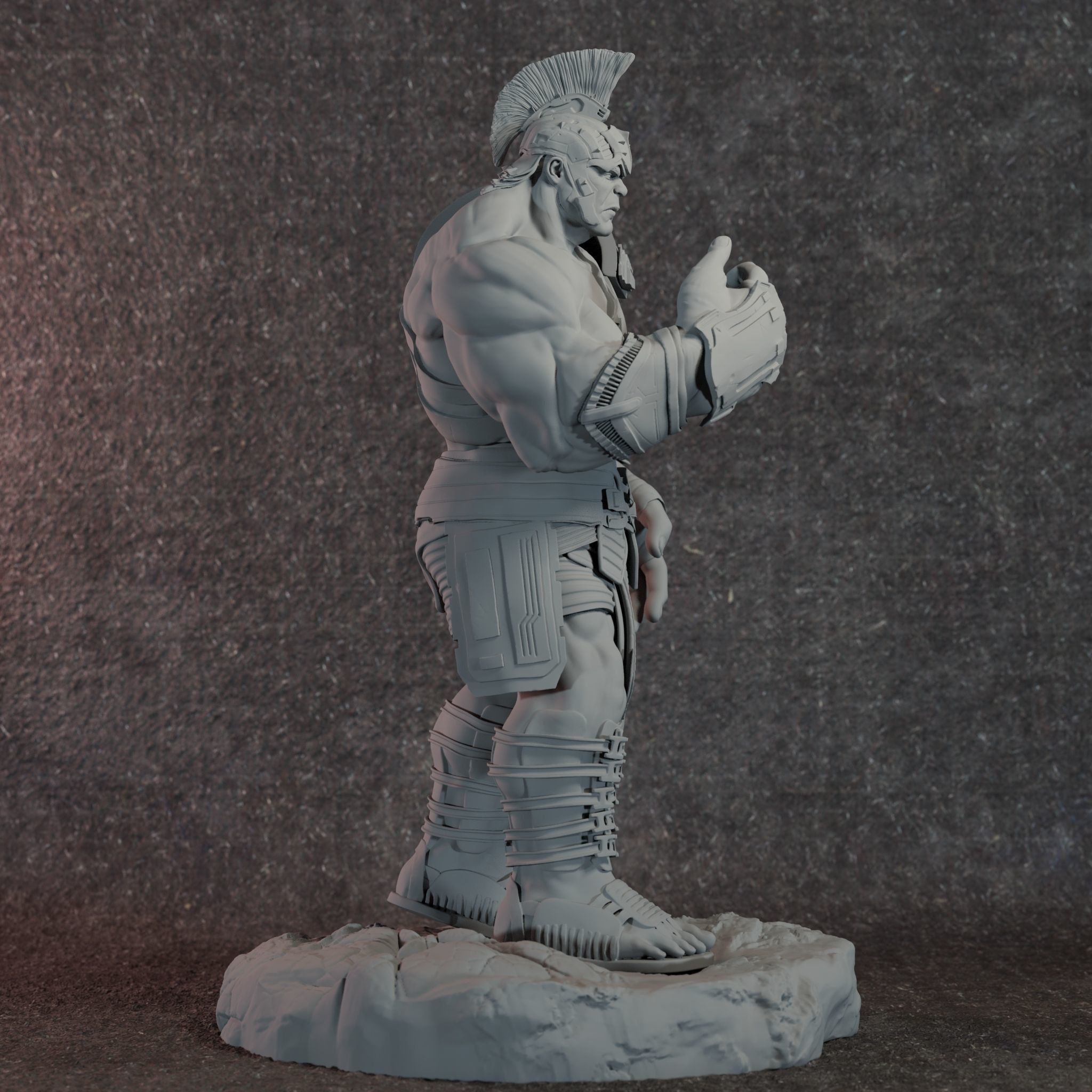 Hulk Gladiator 3D collectable 3D print model_4