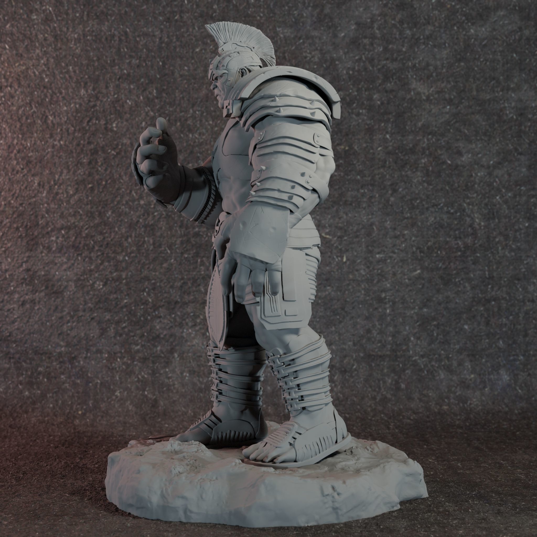 Hulk Gladiator 3D collectable 3D print model_2