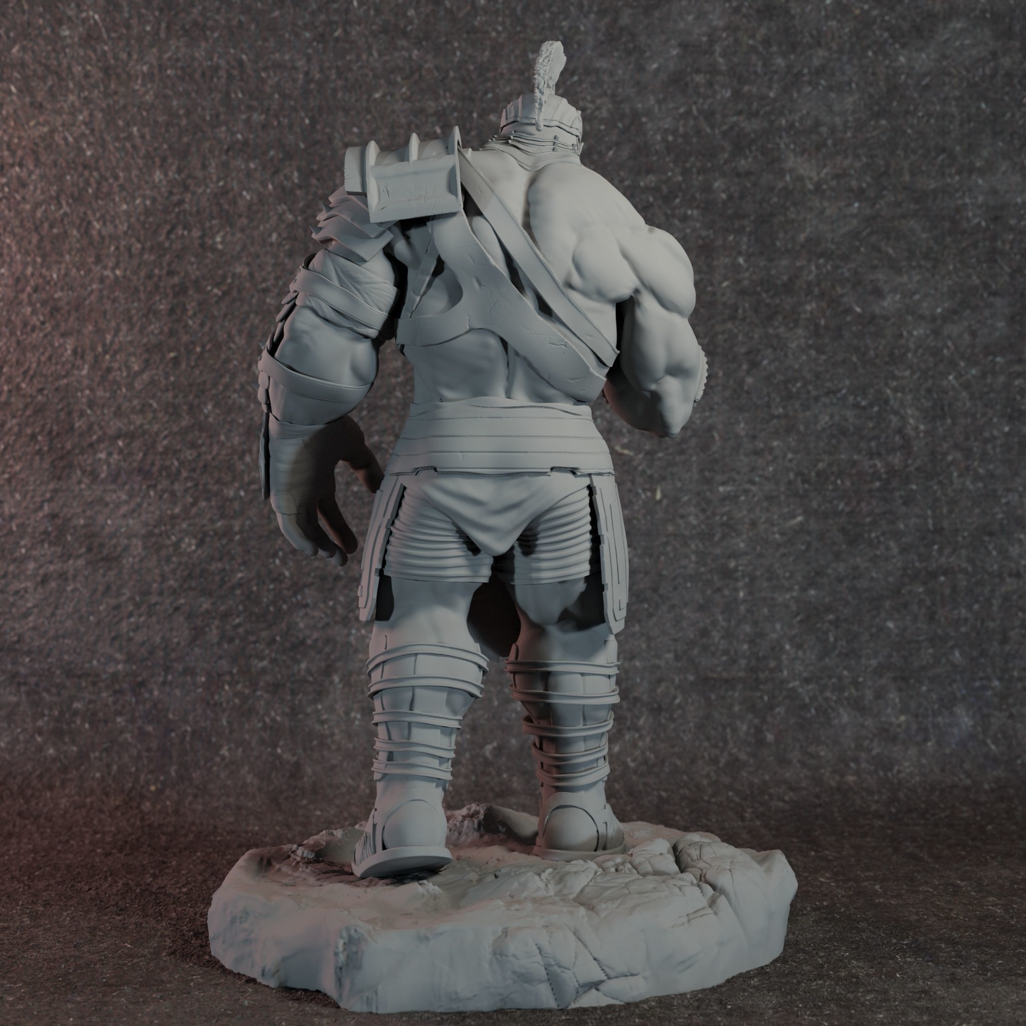Hulk Gladiator 3D collectable 3D print model_3