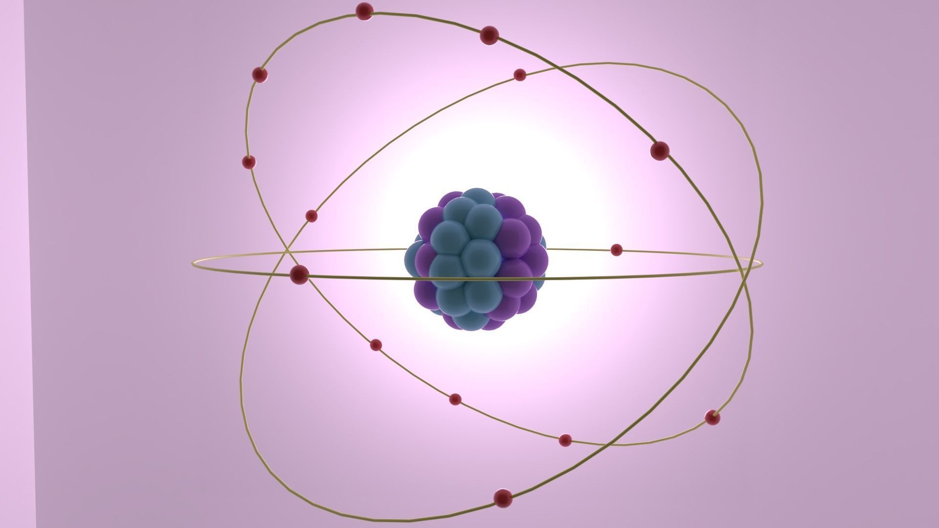 Atom in 3D 3D model_3