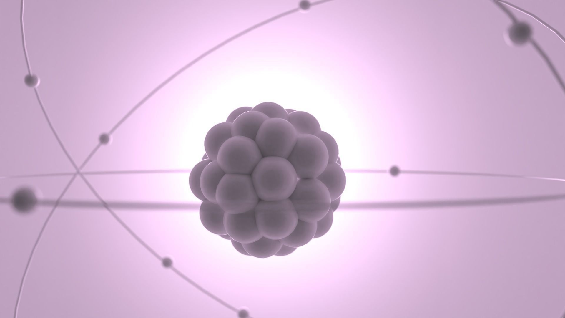 Atom in 3D 3D model_1