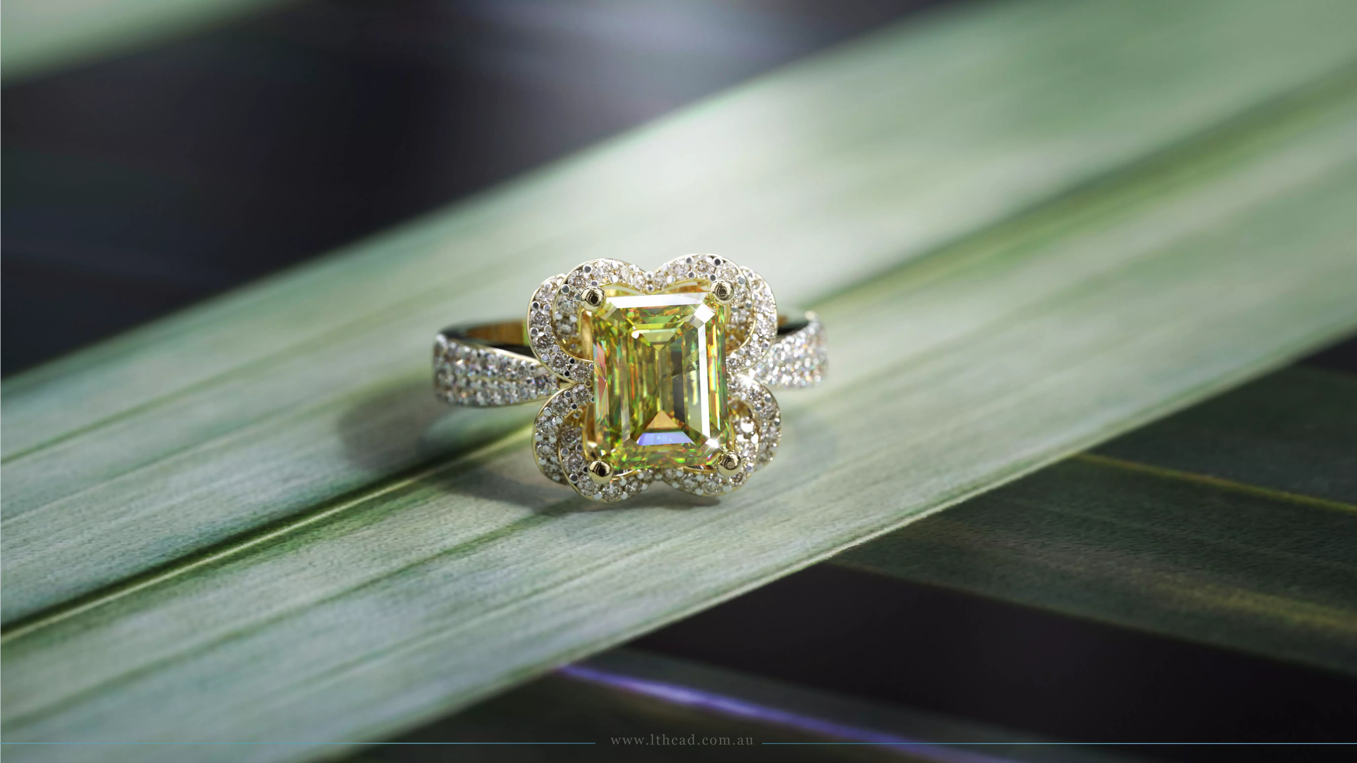 03609 sapphire and diamond ring 3D print model
