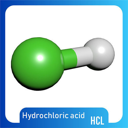 Hydrochloric Acid 3D Model HCl Free 3D model