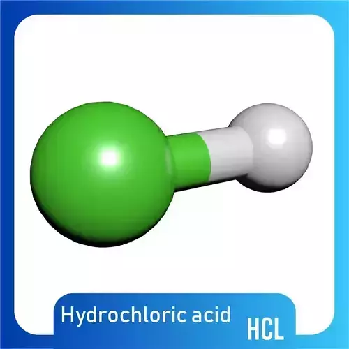 Hydrochloric Acid 3D Model HCl Free 3D model