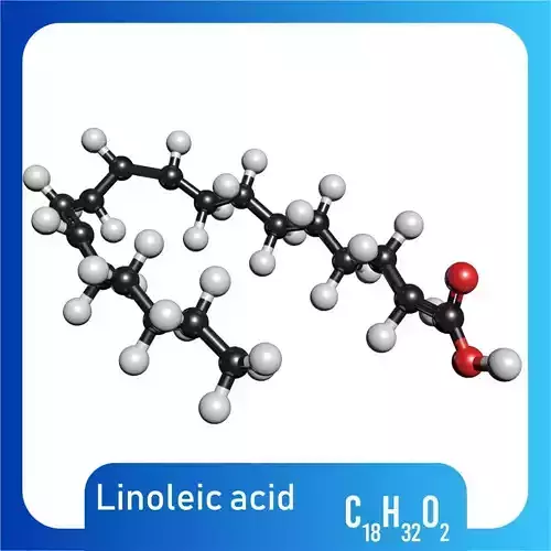 Linoleic acid 3D Model C18H32O2 3D model