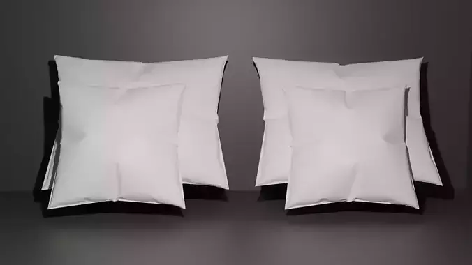 Four Plush Pillows