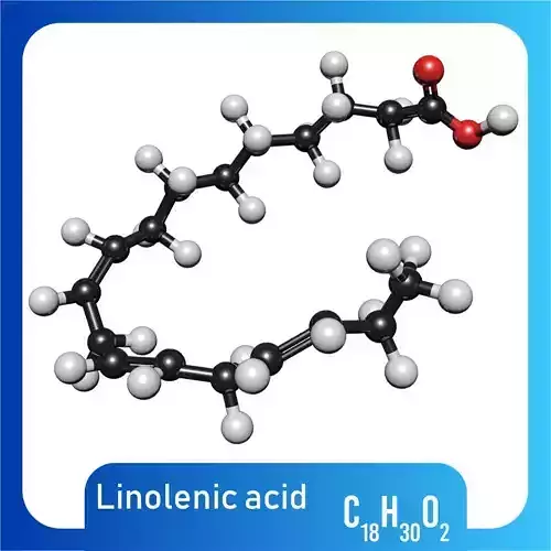 lenolenic Acid 3D Model C18H30O2