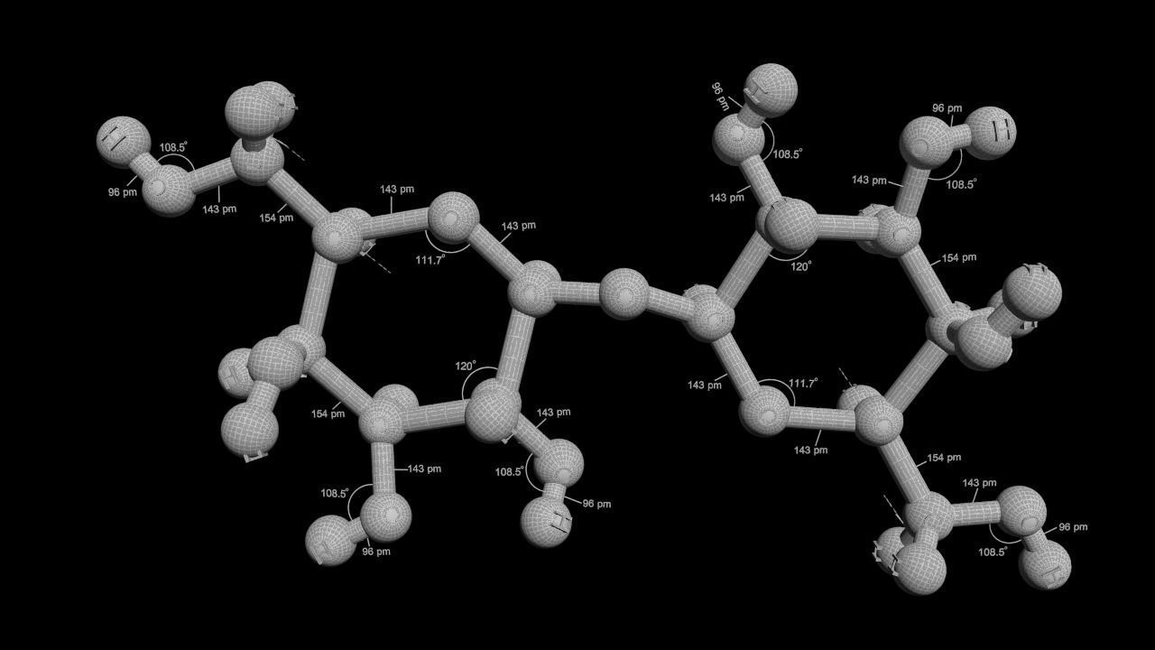 Maltose 3D Model C12H22O11 3D model_6