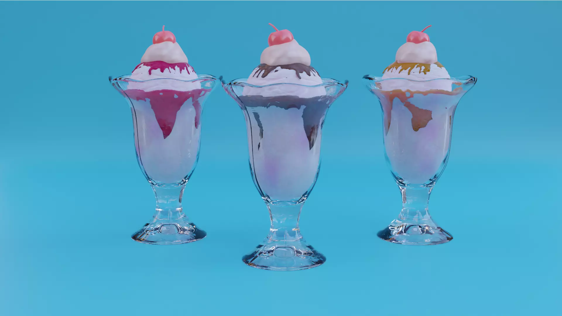 Ice Cream Glass 3D model