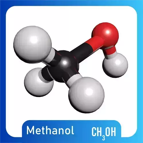 Methanol 3D Model CH3OH Free 3D model