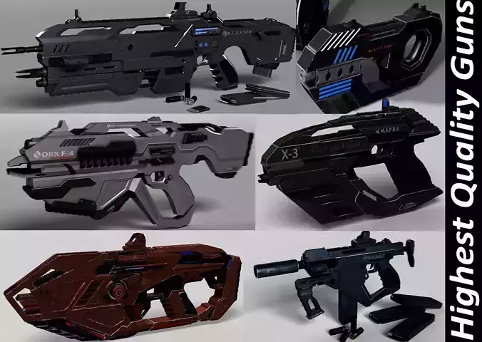 Sci Fi Guns collection 