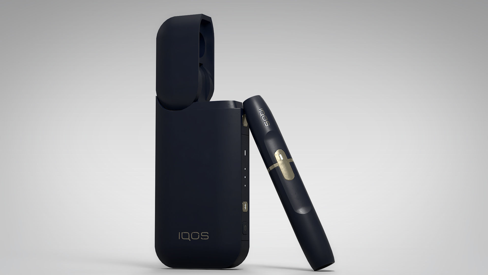 IQOS Original Dark Blue PBR Low-poly 3D model_1