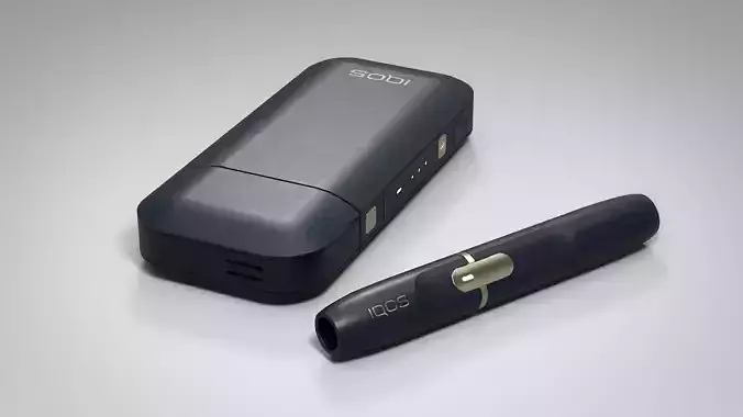 IQOS Original Dark Blue PBR Low-poly 3D model
