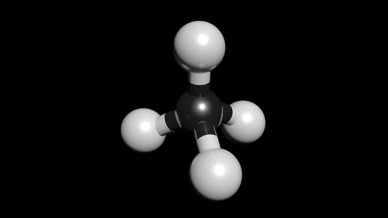 Methane 3D Model CH4  Free 3D model_3