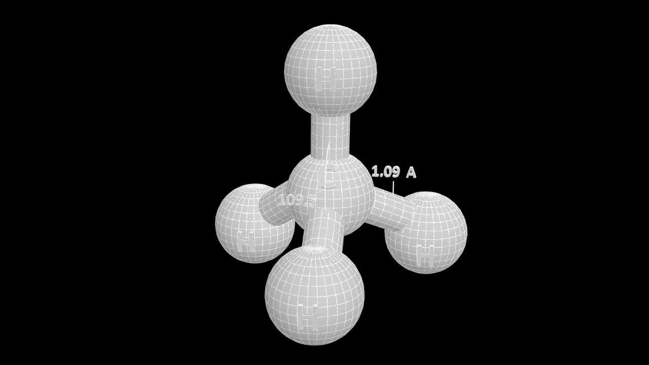 Methane 3D Model CH4  Free 3D model_6