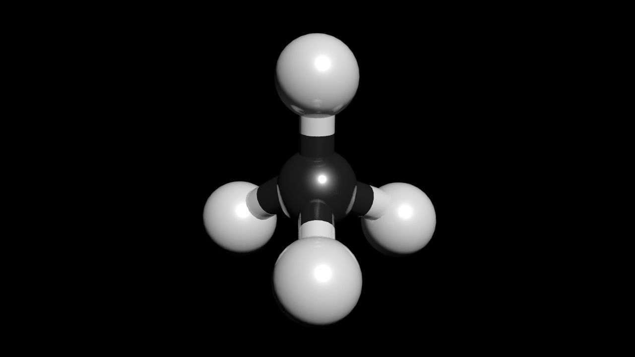 Methane 3D Model CH4  Free 3D model_1