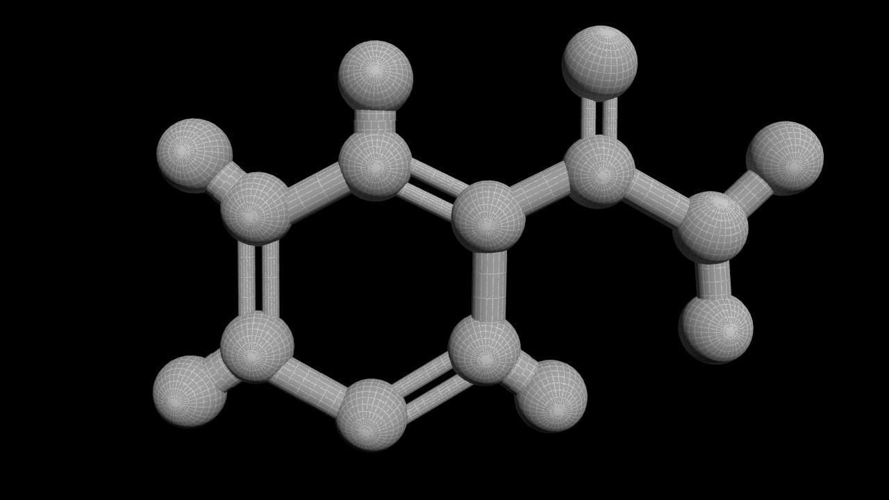 Nicotinamide 3D Model C6H6N2O 3D model_4