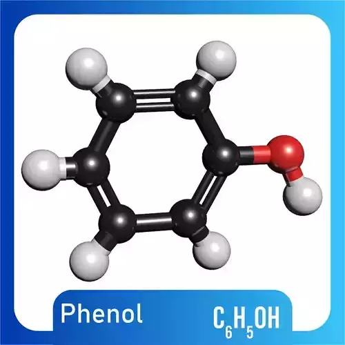 Phenol 3D Model C6H5OH 3D model