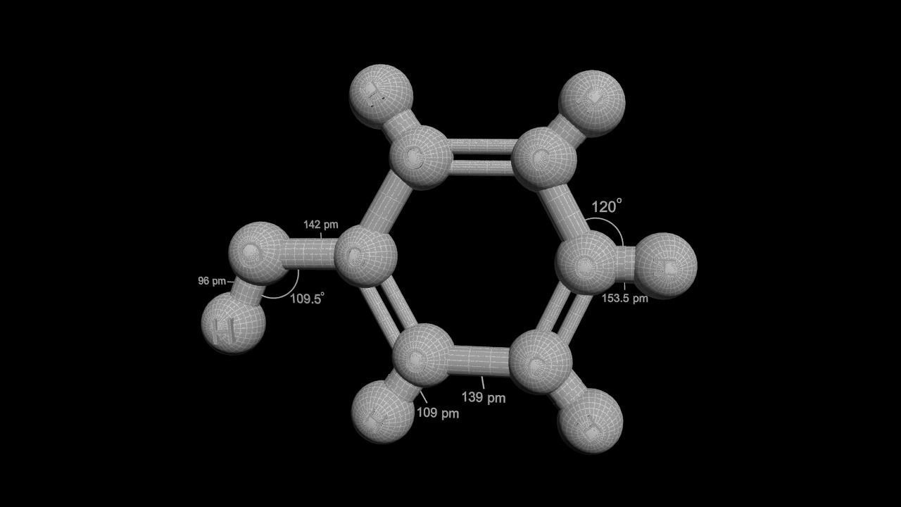 Phenol 3D Model C6H5OH 3D model_6