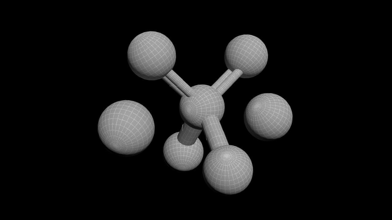 Potassium chromate 3D Model K2CrO4 3D model_4