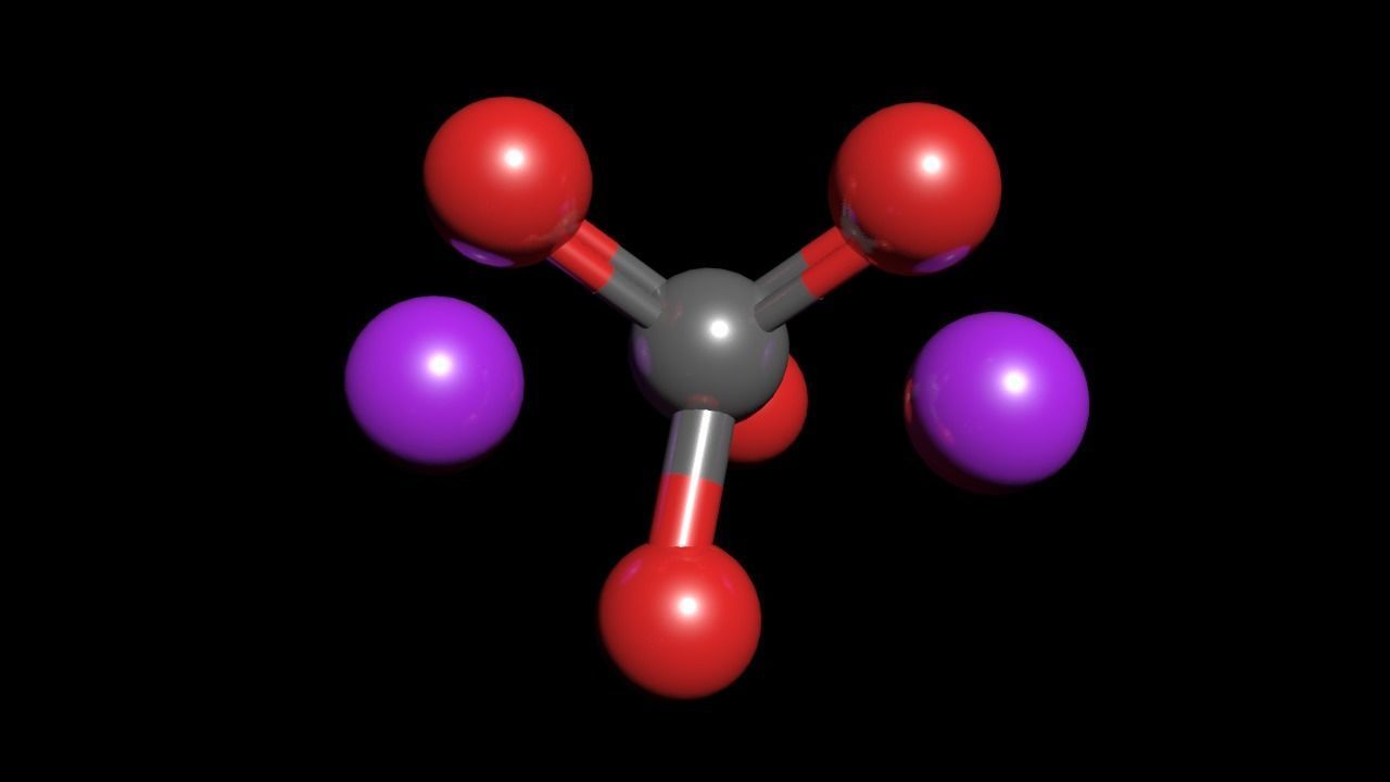 Potassium chromate 3D Model K2CrO4 3D model_3