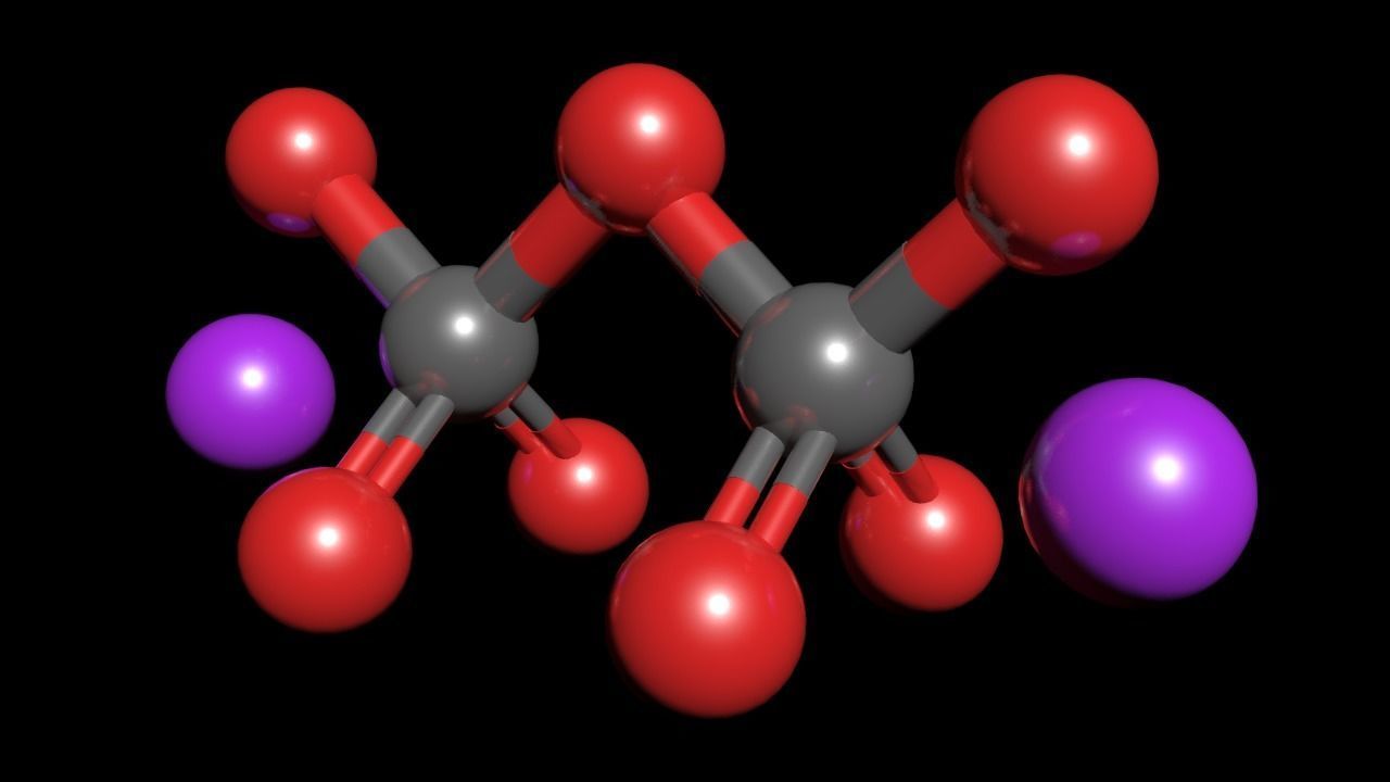 Potassium dichromate 3D Model K2Cr2O7 3D model_1