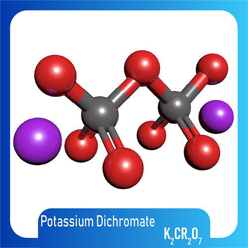 Potassium dichromate 3D Model K2Cr2O7 3D model