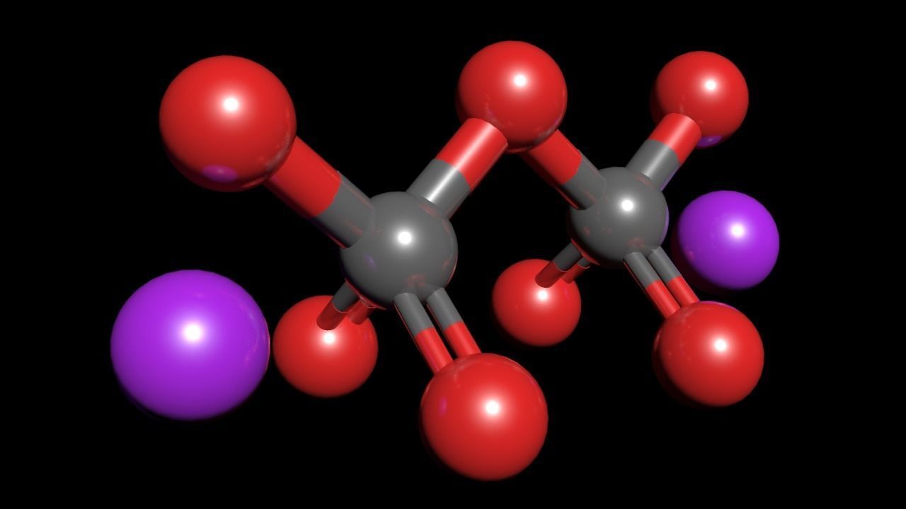 Potassium dichromate 3D Model K2Cr2O7 3D model_3