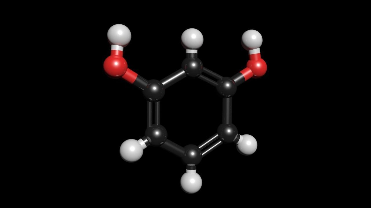 Resorcinol 3D Model C6H6O2 3D model_1