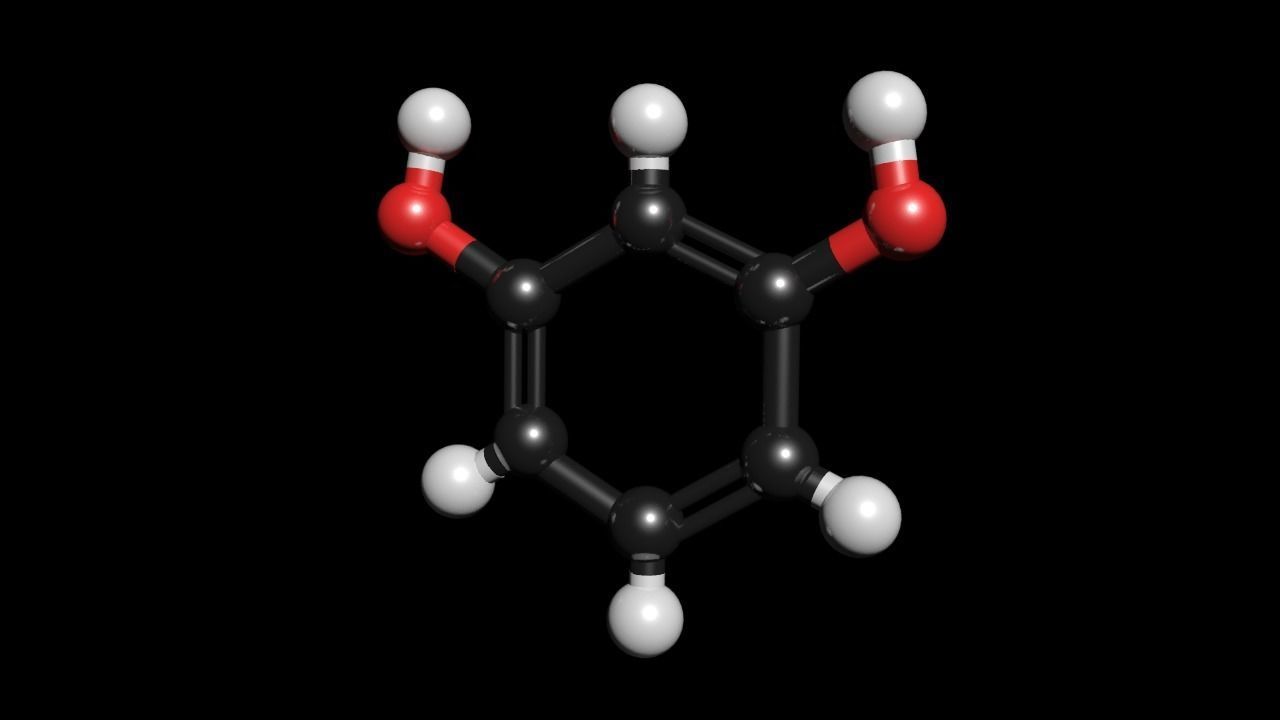 Resorcinol 3D Model C6H6O2 3D model_2