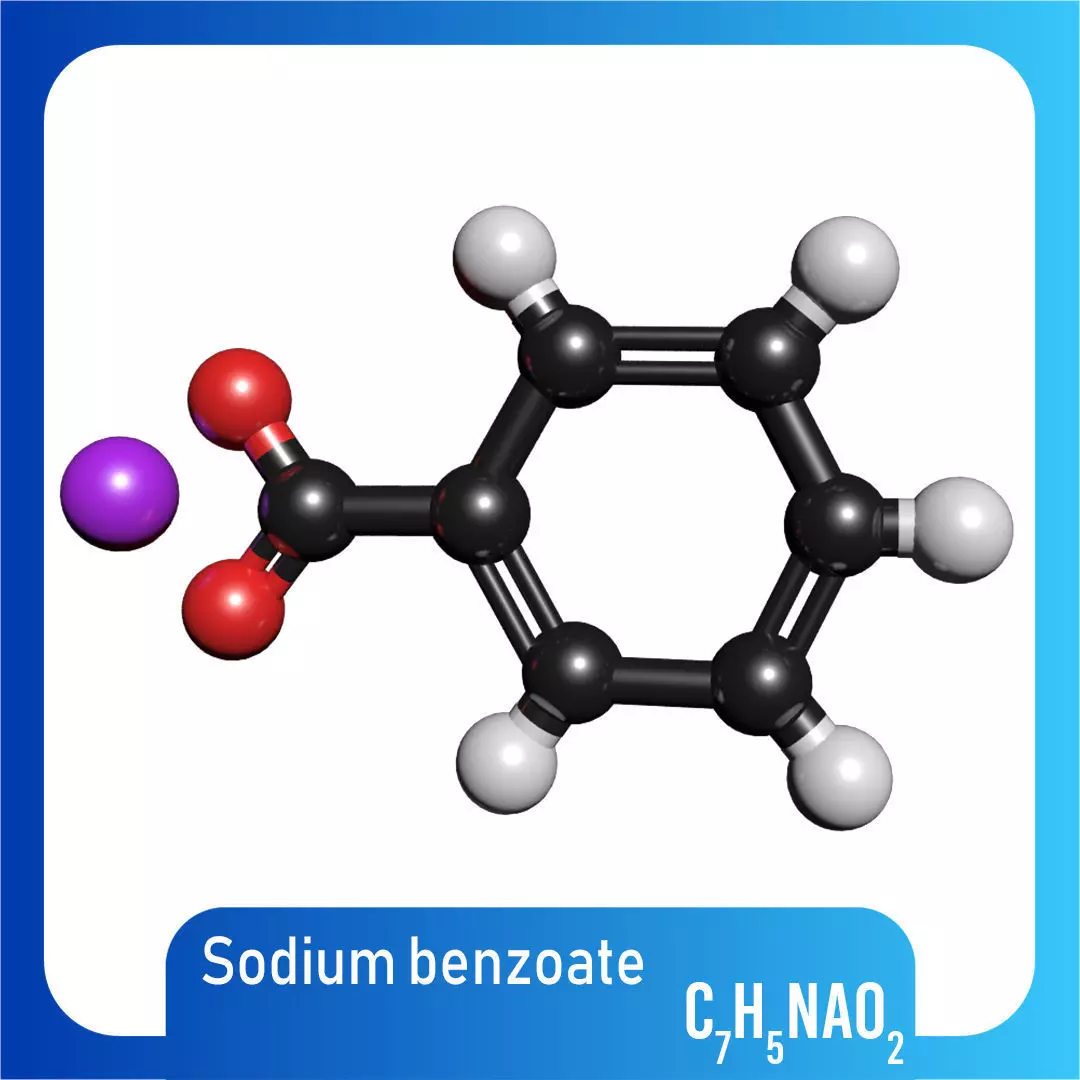Sodium benzoate 3D Model C7H5NaO2 3D model_0