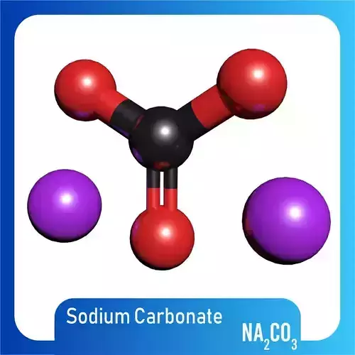 Sodium carbonate 3D Model Na2CO3