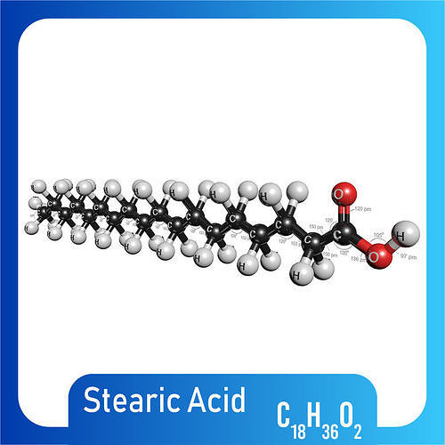 Stearic Acid 3D Model C18H36O2 3D model