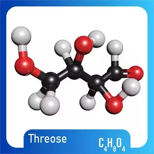 Threose 3D Model C4H8O4 3D model
