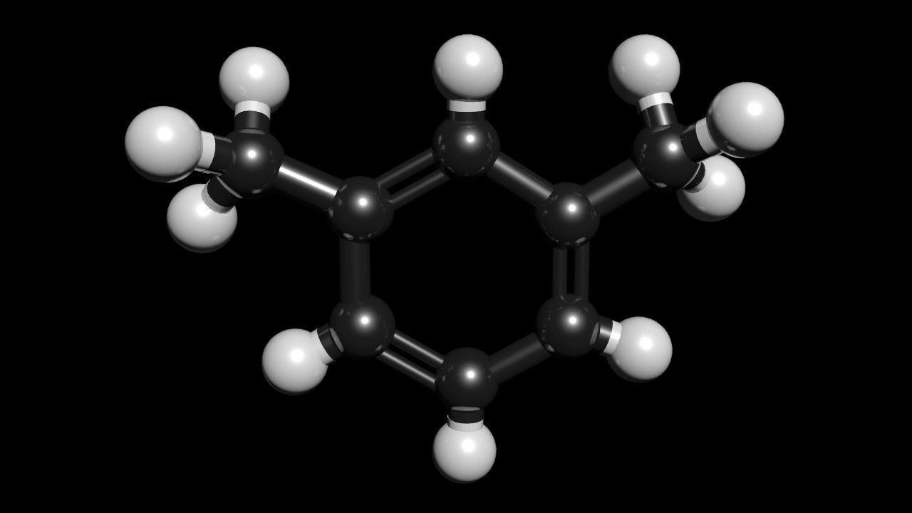 Xylene 3D Model C8H10  3D model_1