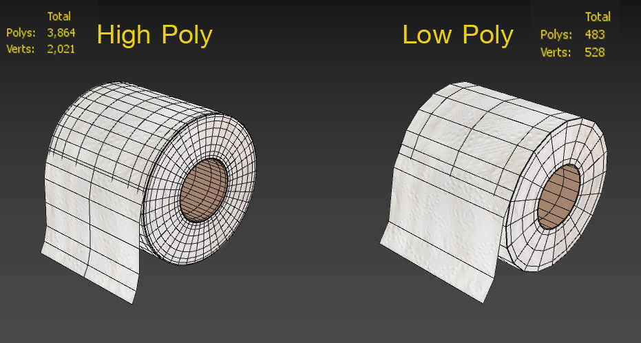 Toilet Low-poly 3D model_8