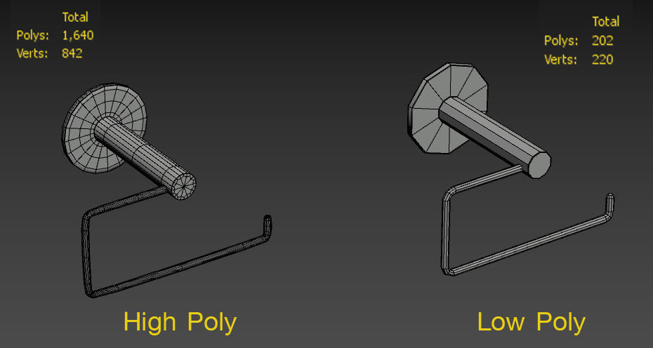 Toilet Low-poly 3D model_11