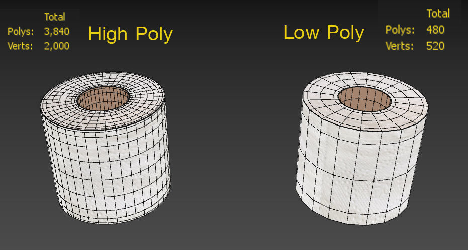 Toilet Low-poly 3D model_9