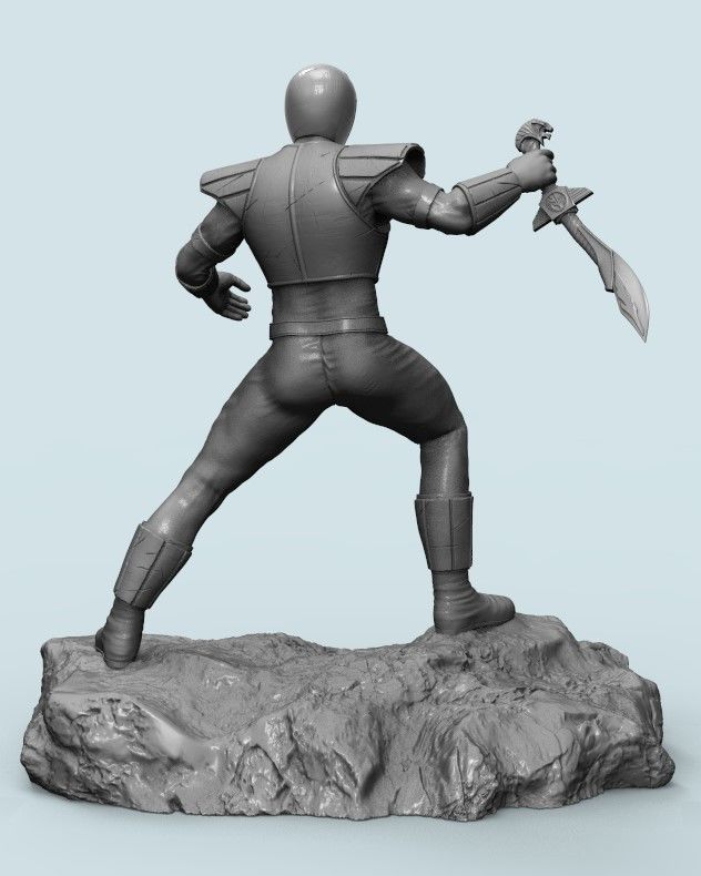 Power Ranger-White Ranger 3D print model_1