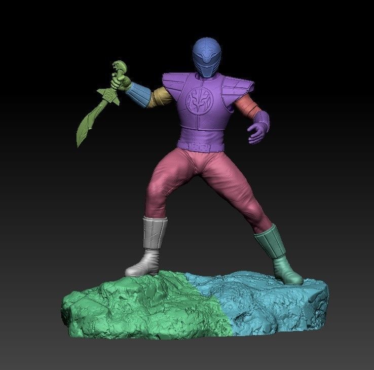 Power Ranger-White Ranger 3D print model_5