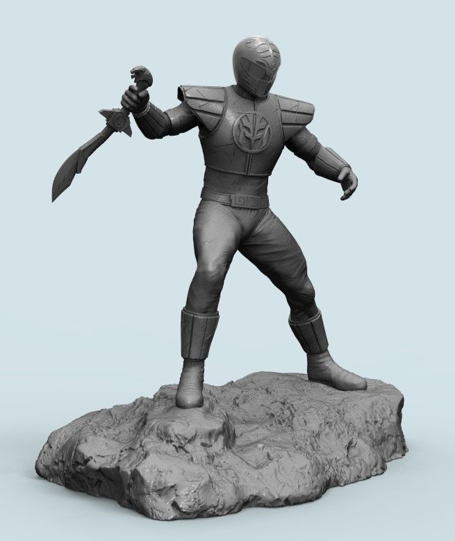 Power Ranger-White Ranger 3D print model_3