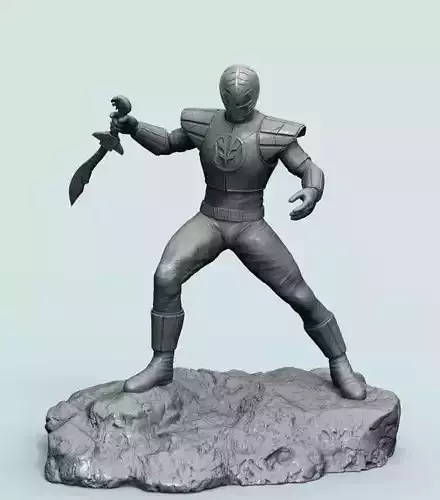 Power Ranger-White Ranger 3D print model