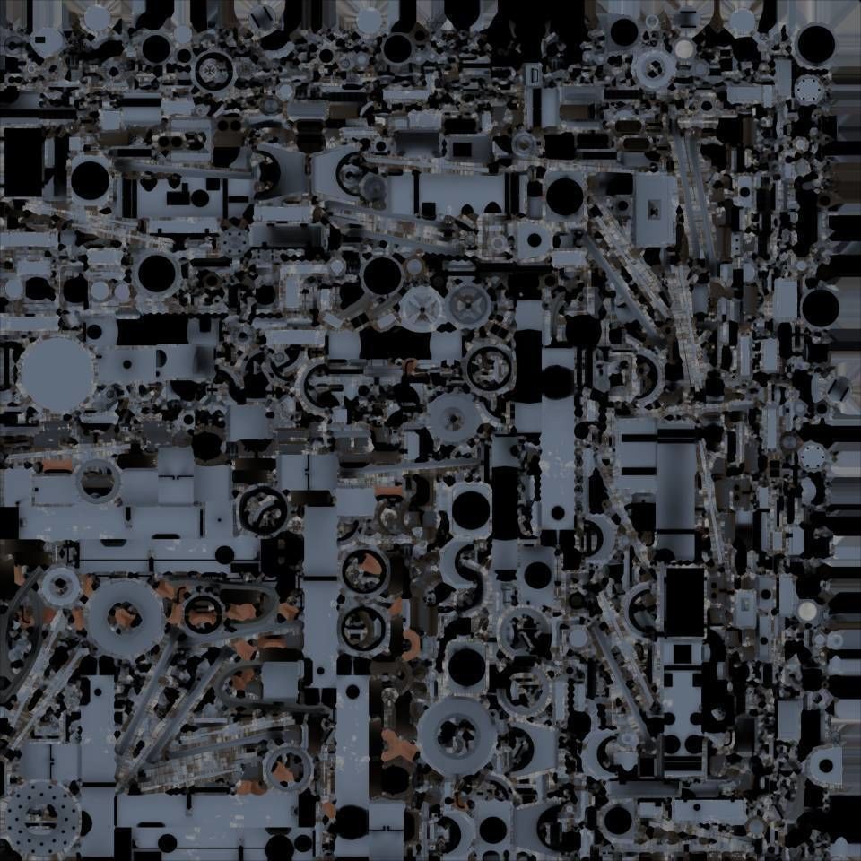 Coincidence rangefinder Low-poly 3D model_15